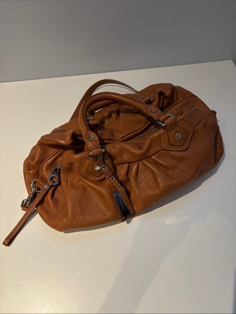 Marc By Marc Jacobs Cognac Leather Shoulder Bag